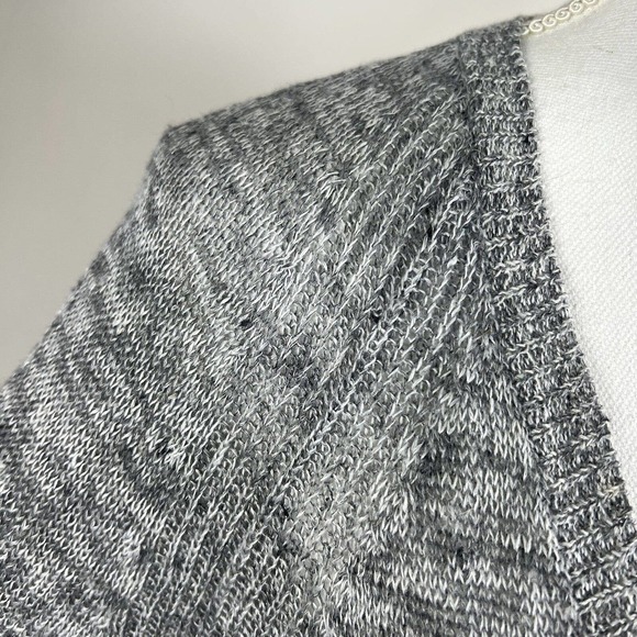 Eileen Fisher Women's Deep V-Neck Linen Thin Knit Sweater XS/TP Gray Oversized - Picture 3 of 10